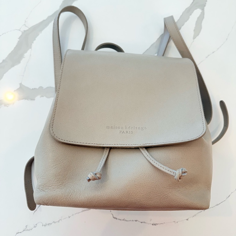 Maison Heritage Paris Leather Backpack